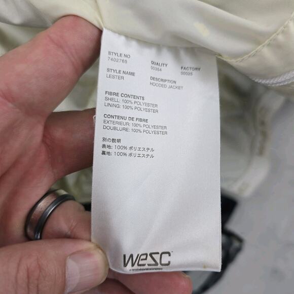 WESC Hooded Jacket Mens Medium Lester Lasso AOP Y2K Snowboard Skater Vintage - Picture 13 of 16